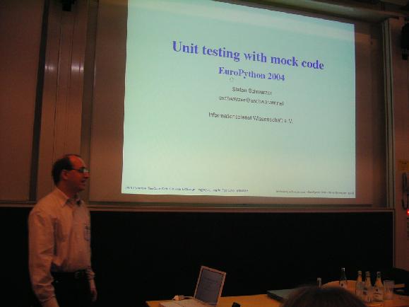 Unit testing with mock code - Stefan Schwarzer and initial slide