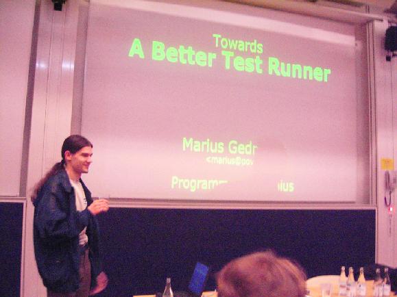 Towards a Better Test Runner - Marius Gedminas and initial slide