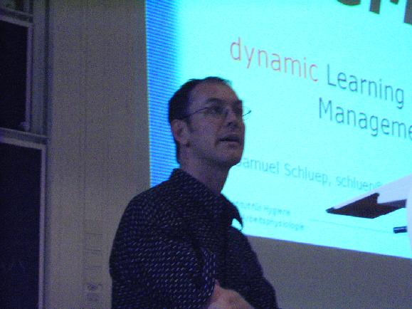 dynamic Learning Content Management System - Samuel Schluep and initial slide- 1