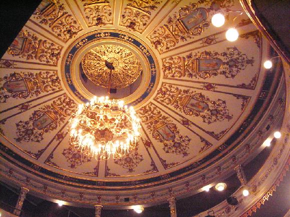 Conference Dinner - Theater Ceiling (the dinner was actually on stage)