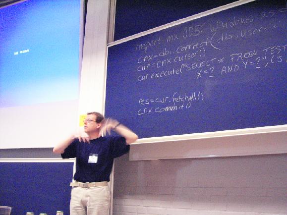 Database Programming with Python - Magnus Lyckå (using chalkboard instead)