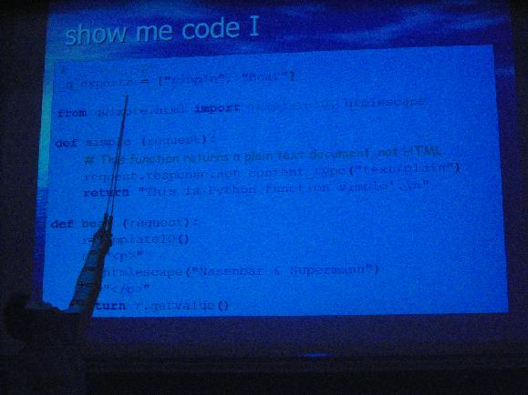 Quixote - web applications - Harald Armin Masson and sample code